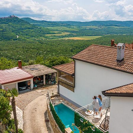 Holiday Home Belveder Motovun With Heated Pool Livade Extérieur photo