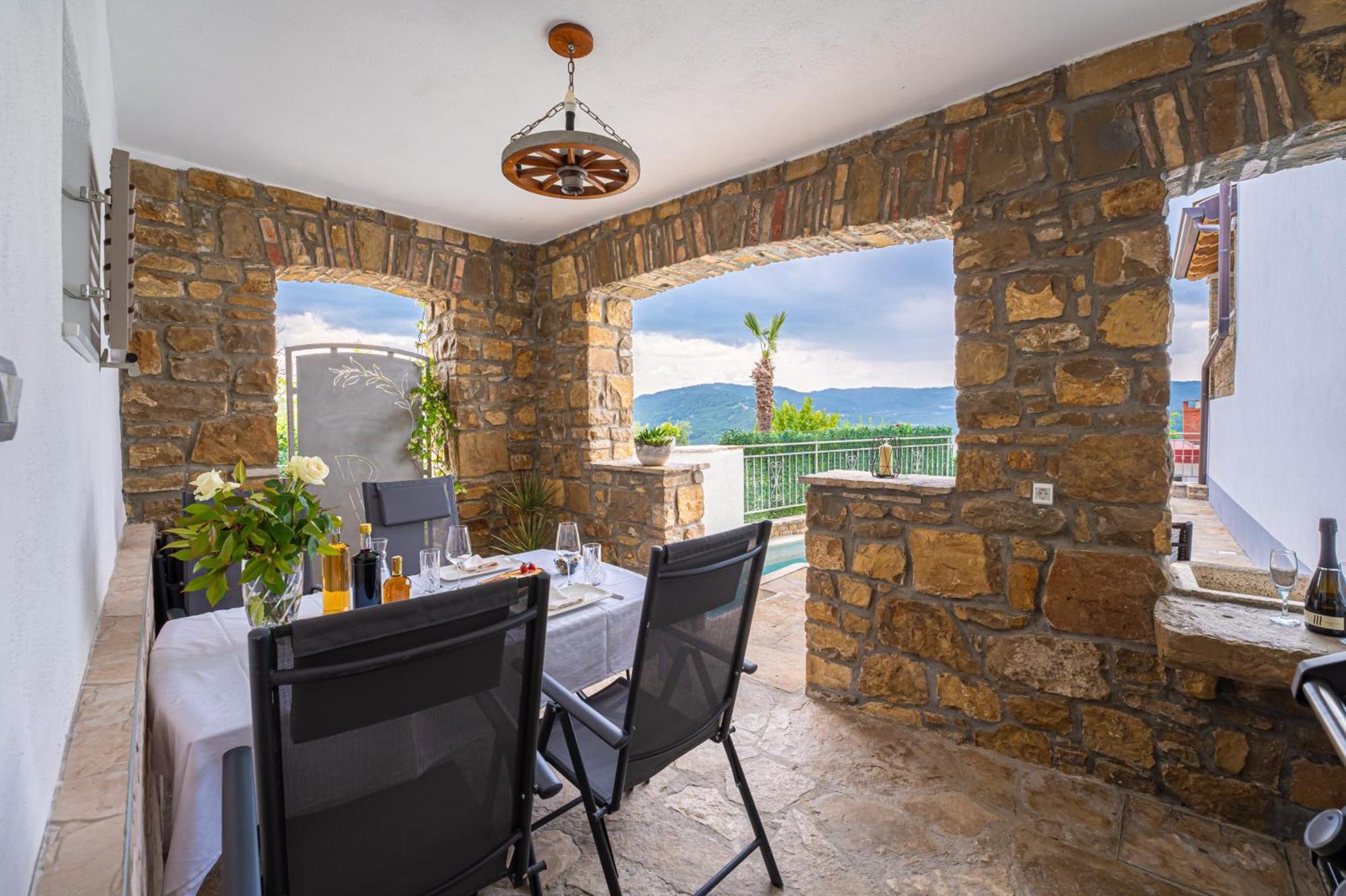 Holiday Home Belveder Motovun With Heated Pool Livade Extérieur photo
