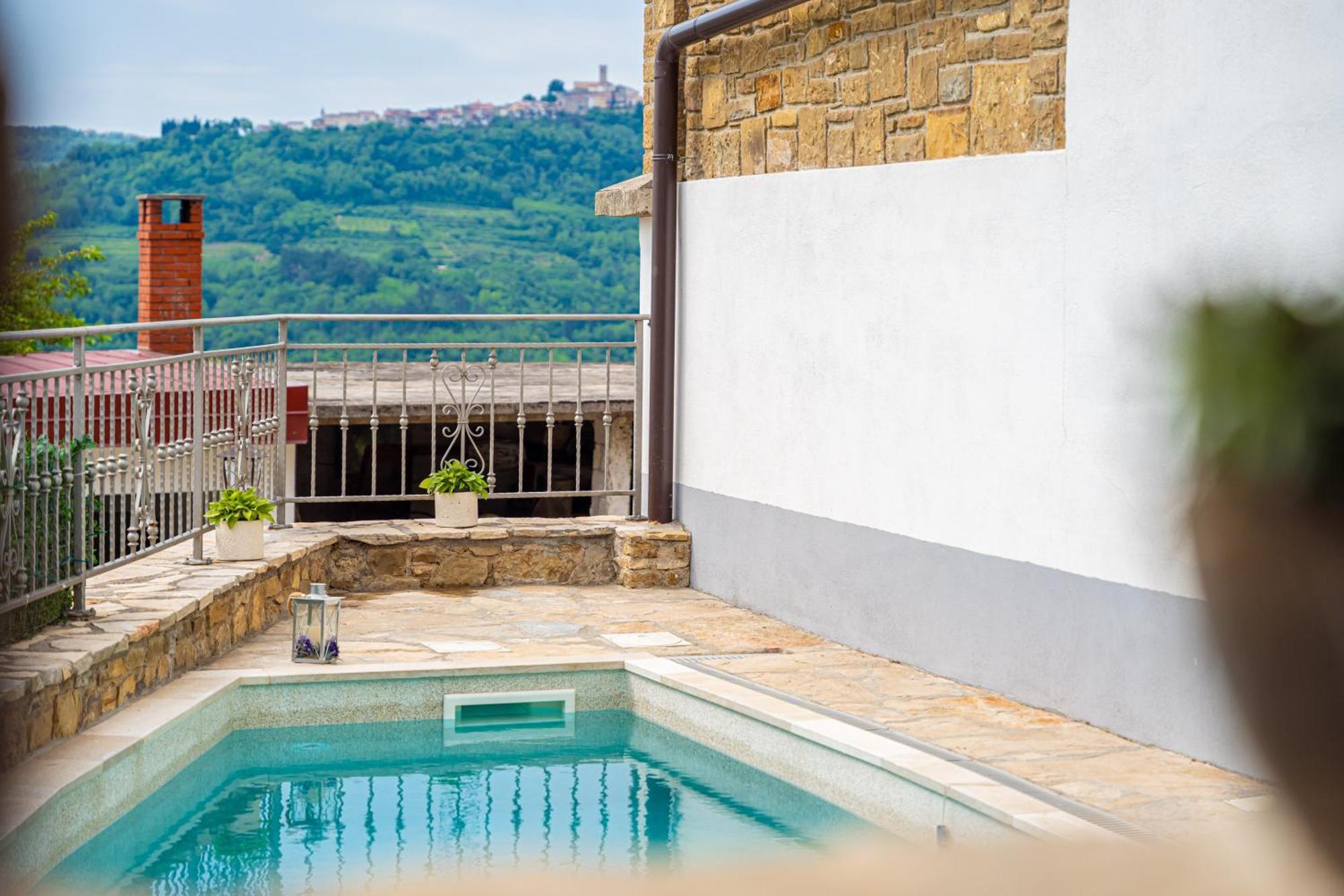 Holiday Home Belveder Motovun With Heated Pool Livade Extérieur photo